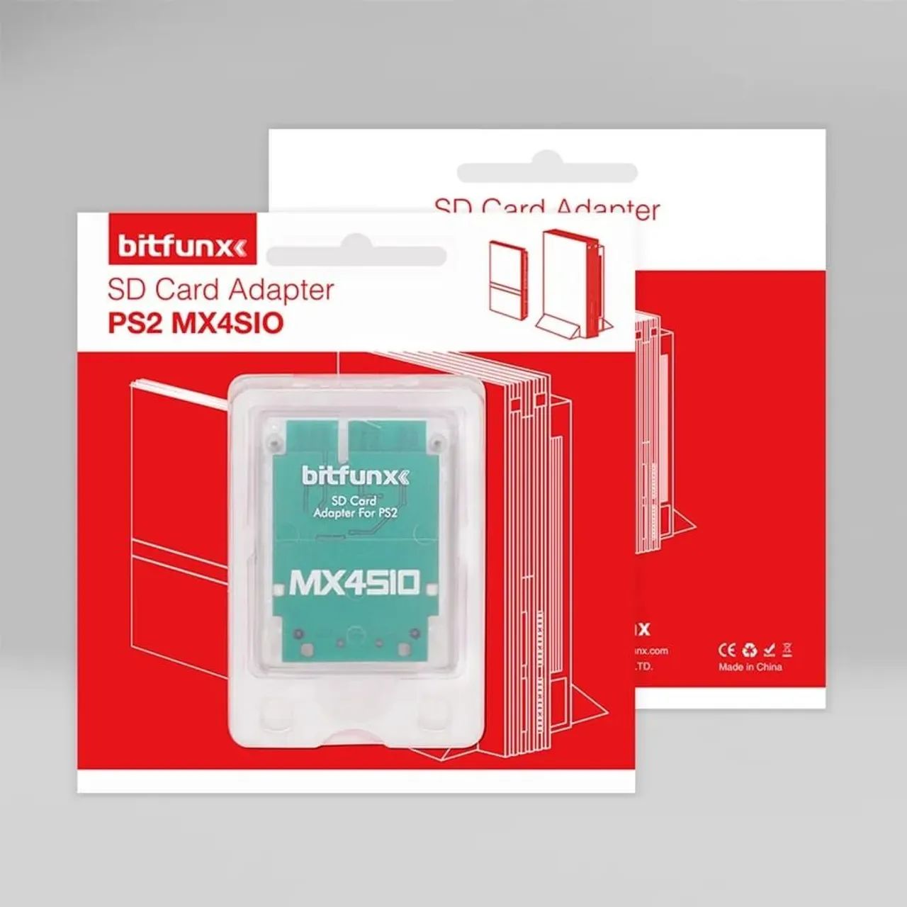 Adaptador leitor cartão de memória MX4SIO Bintfunx para PS2 - Foto 2