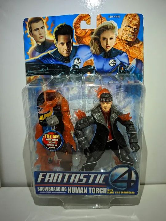 Tocha Humana Snowboard Quarteto Fantástico Toy Biz