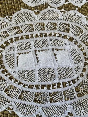 Conjunto de paninhos renda renascença  - Foto 2