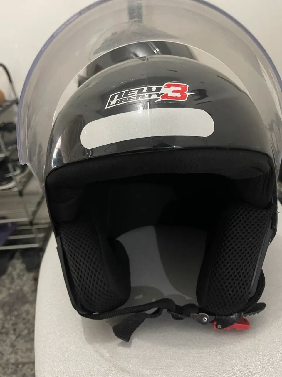 Capacete new liberto preto - SEMINOVO N 38 - Foto 5