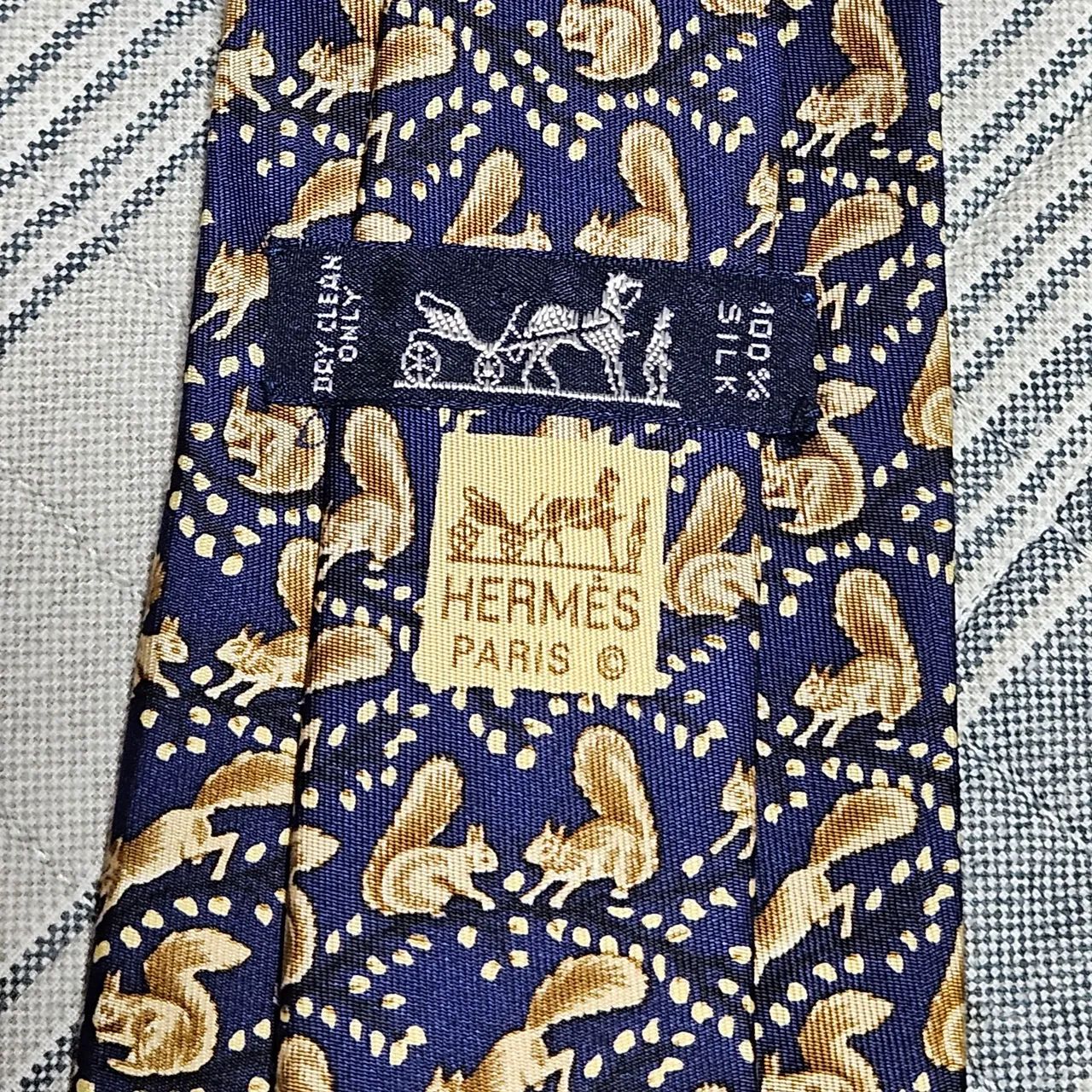 Gravata Hermès- Azul - Foto 3