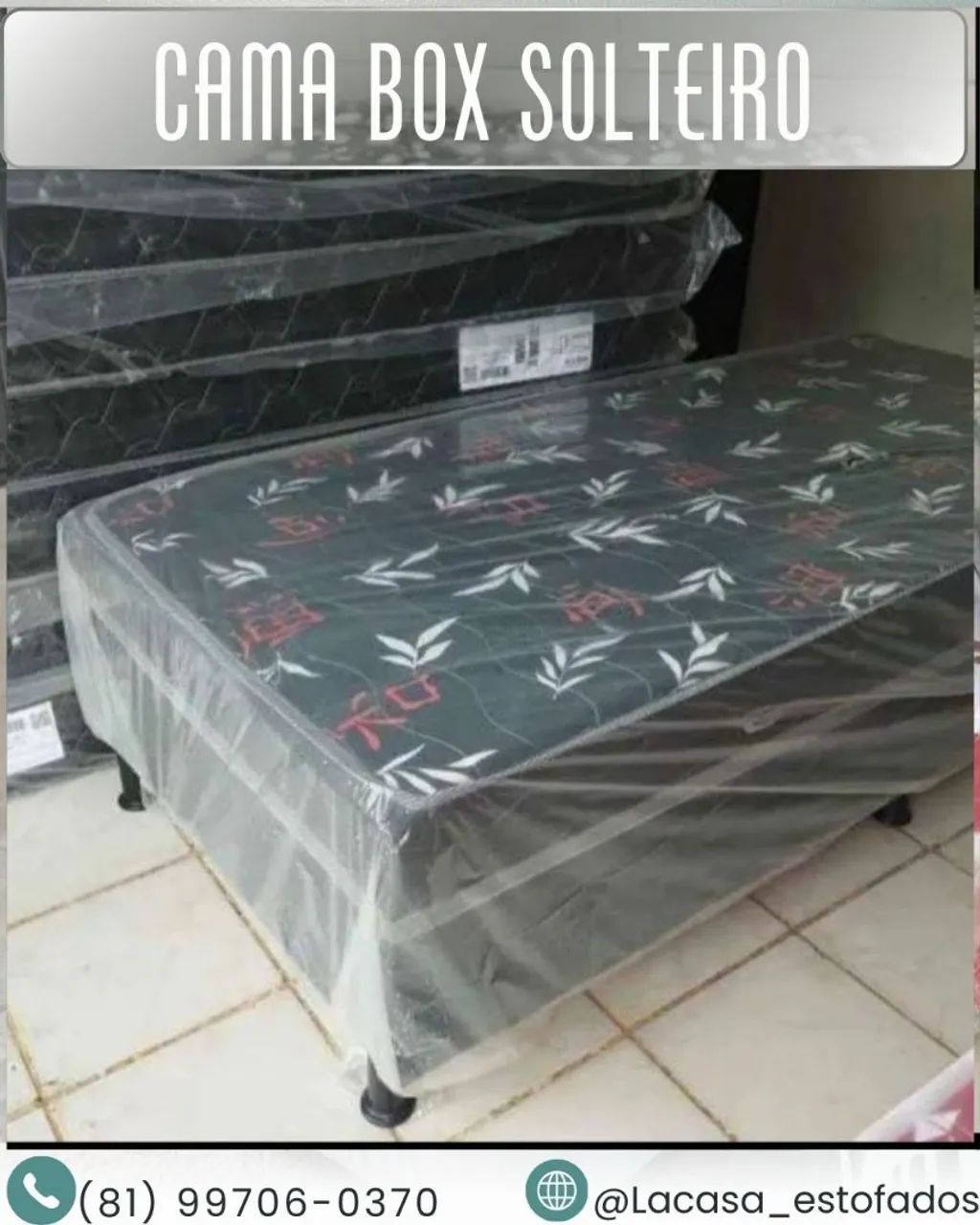 Cama box SOLTEIRO 