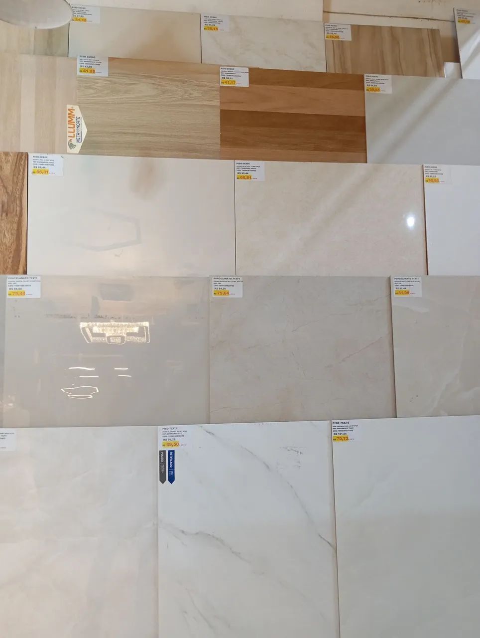 Pisos Cerâmicos e Porcelanatos - Diversos Modelos - Foto 6