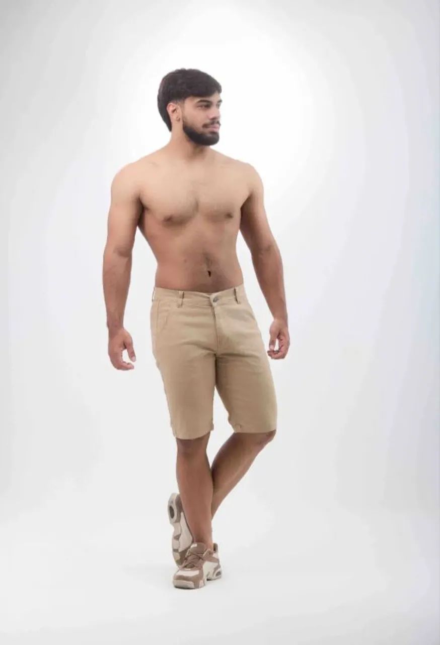 Bermuda masculina alfaiataria com lycra do 36 ao 46  - Foto 2