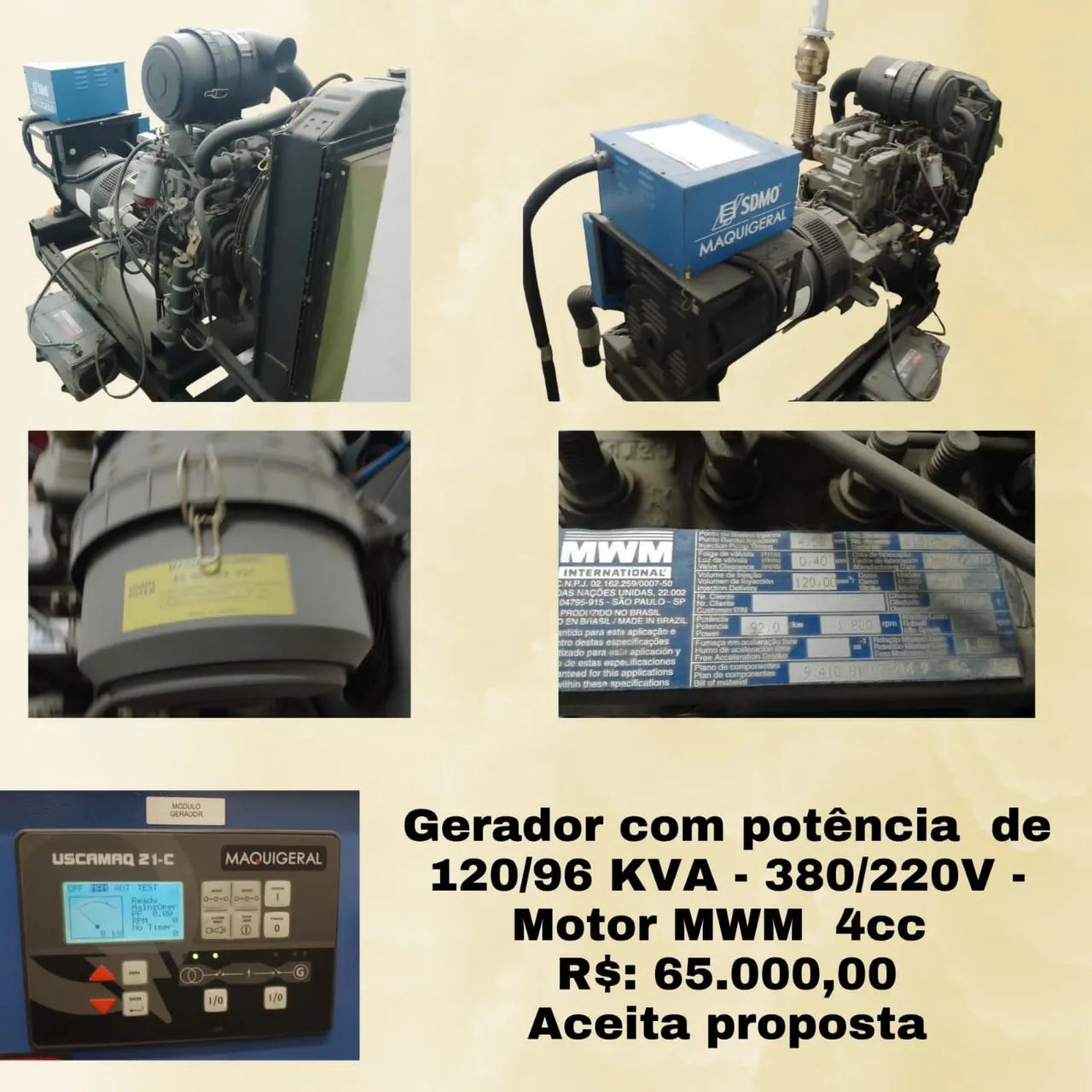 Gerador de 96KVA - Foto 3