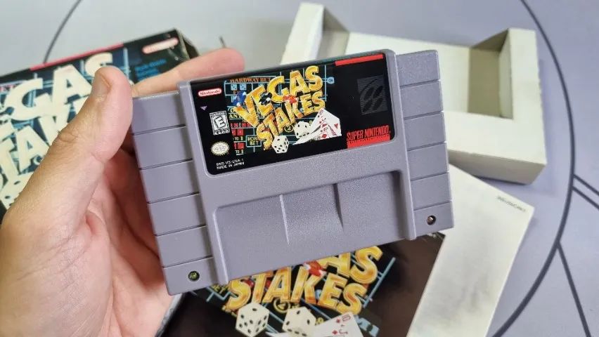 Jogo Vegas Stakes original Super Nintendo completo na caixa (veja as fotos) - Foto 4