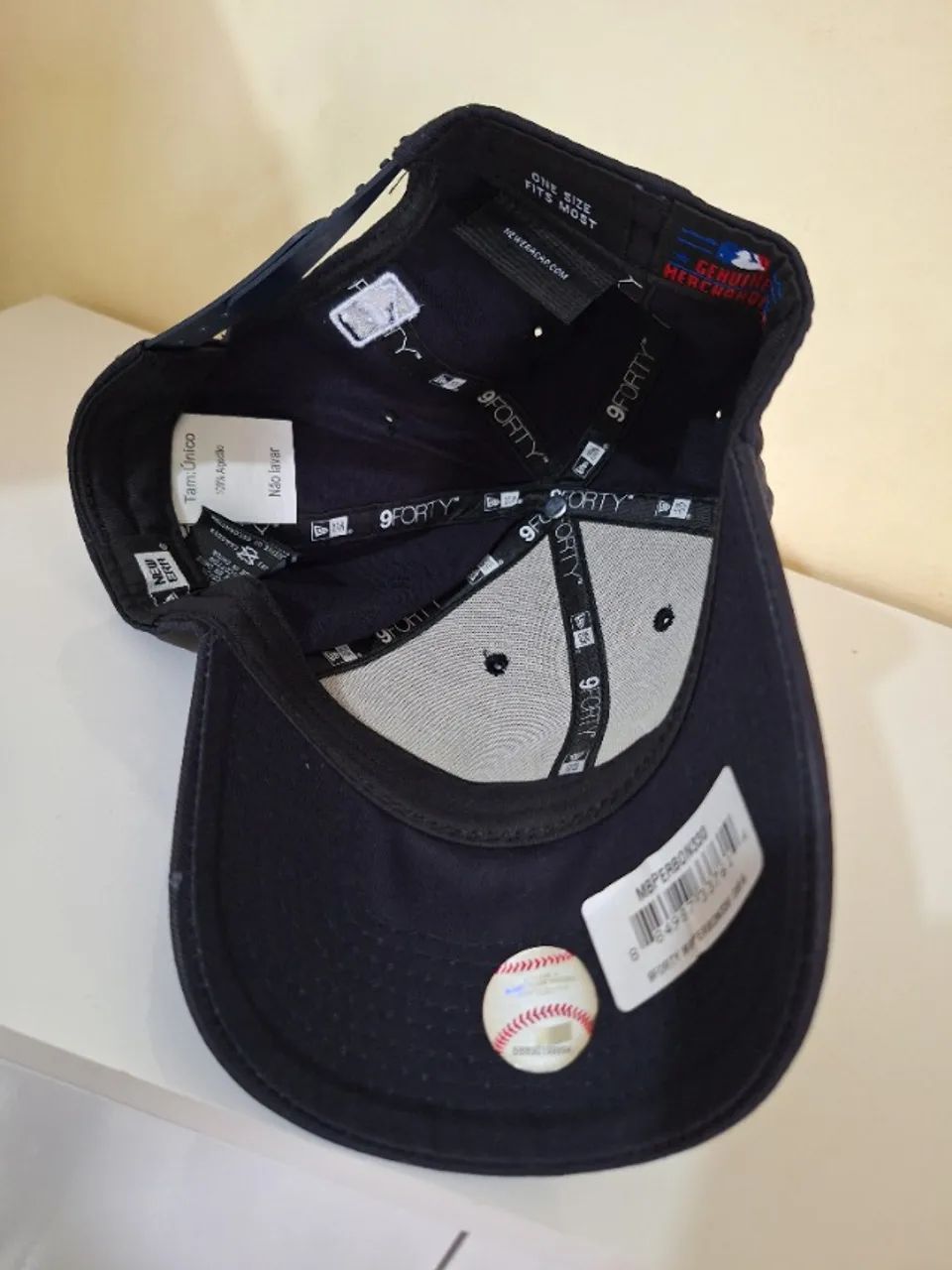 Boné New Era Aba Curva de Algodão MLB New York Yankees Original - Foto 4