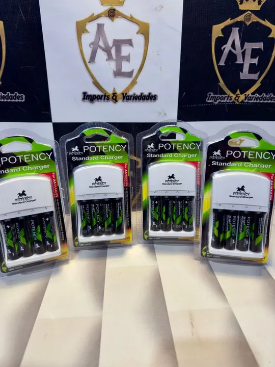 Kit carregador de pilhas + PILHAS
