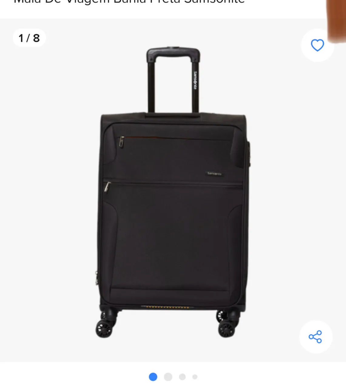 Mala de Viagem Samsonite Preta