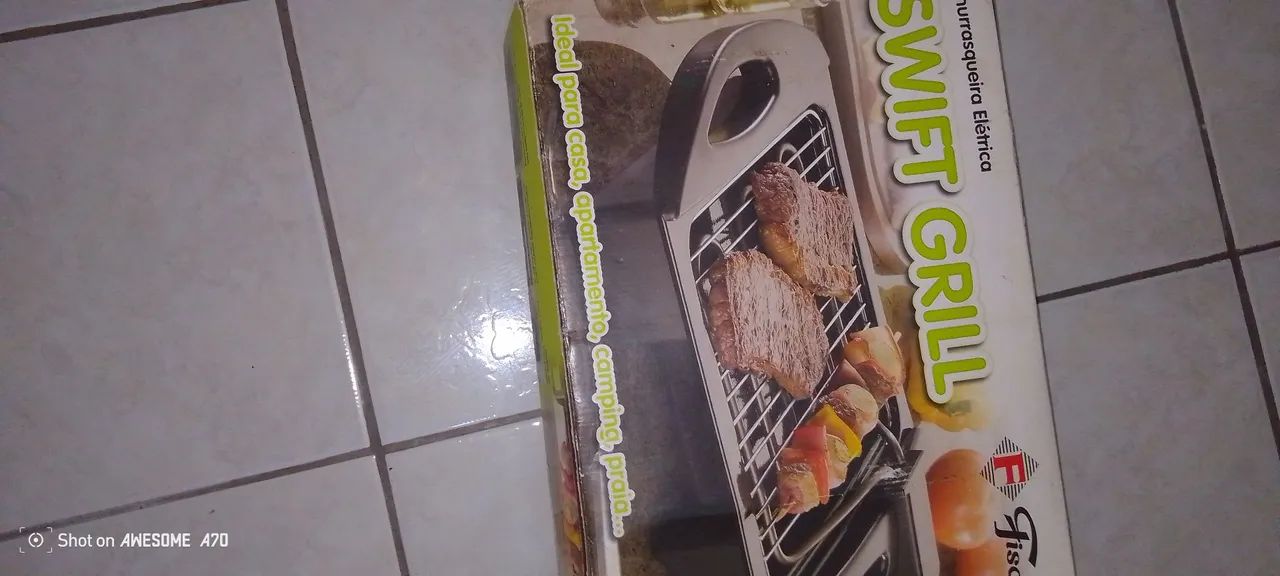 Churrasqueira Elétrica Swift Grill para Camping
