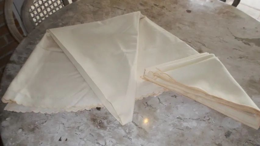 TOALHA TEBA DE MESA REDONDA COM GUARDANAPOS (6-8 lugares) - Foto 6