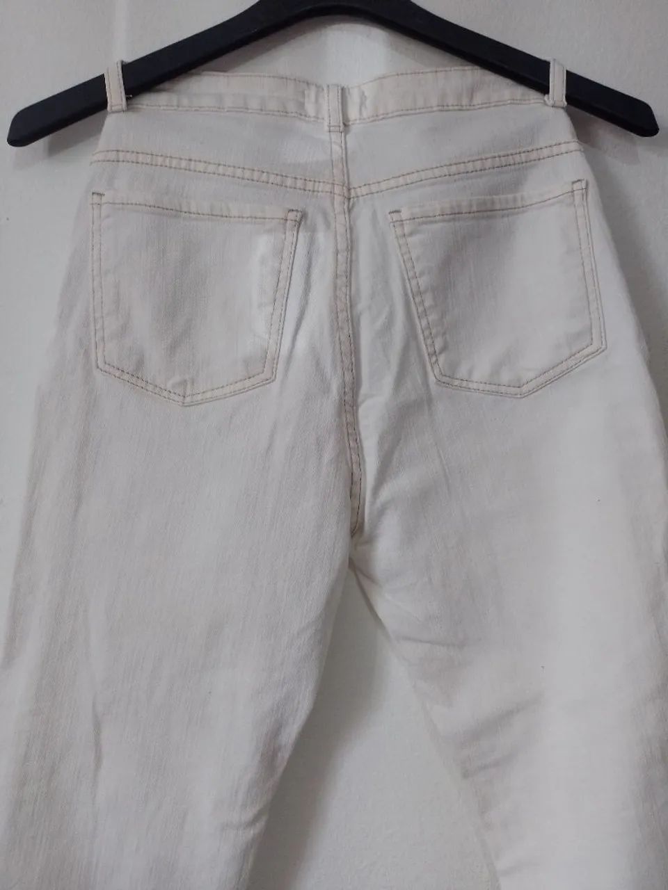 Calça feminina off white - tamanho 36 - Foto 4