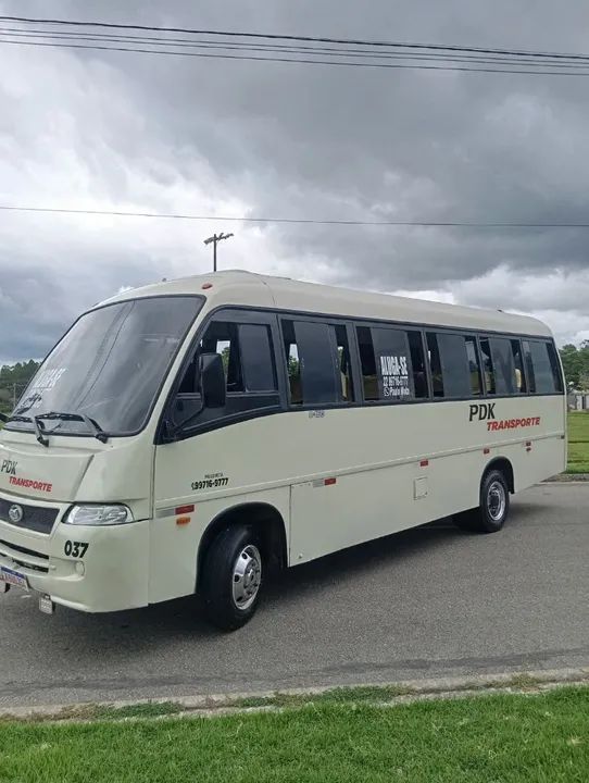 Microônibus motor MWM turbinado bomba injetora documentado escolar 32 lugares 2005 - Foto 5
