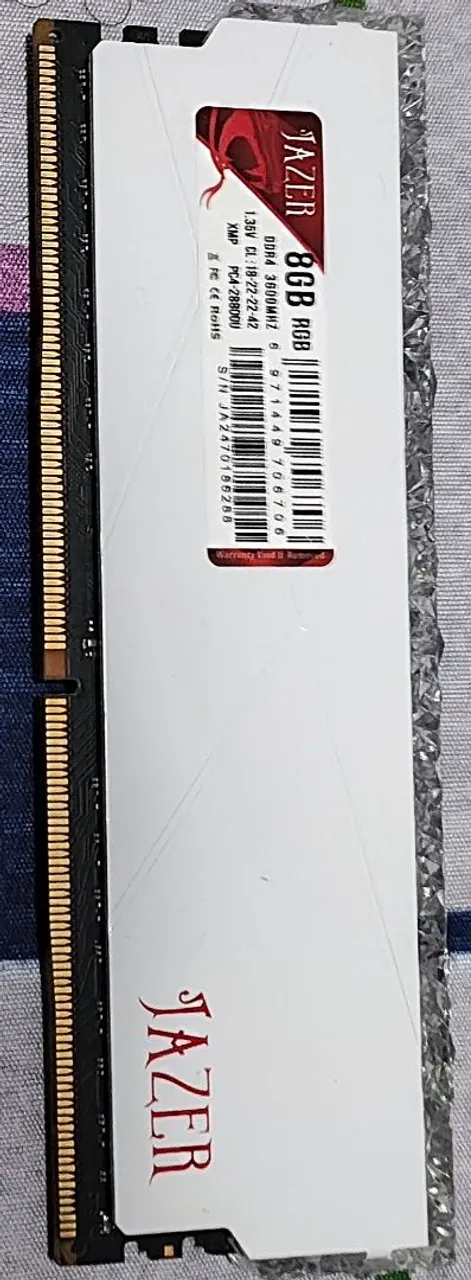 Memória RAM Jazer 8GB DDR4 3600MHz
