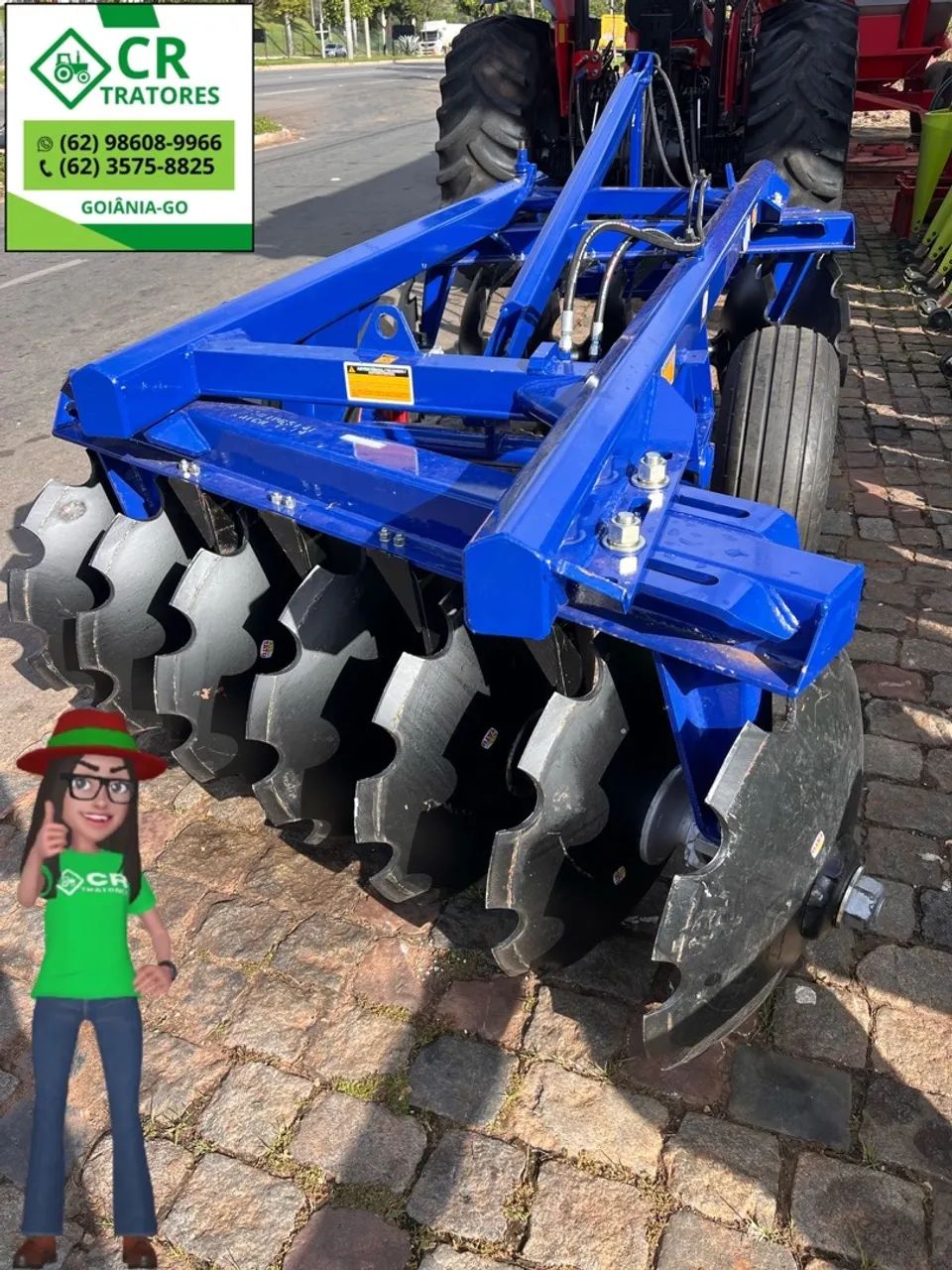 Grade Aradora GAICR 14x28 TATU - CR TRATORES - Foto 3