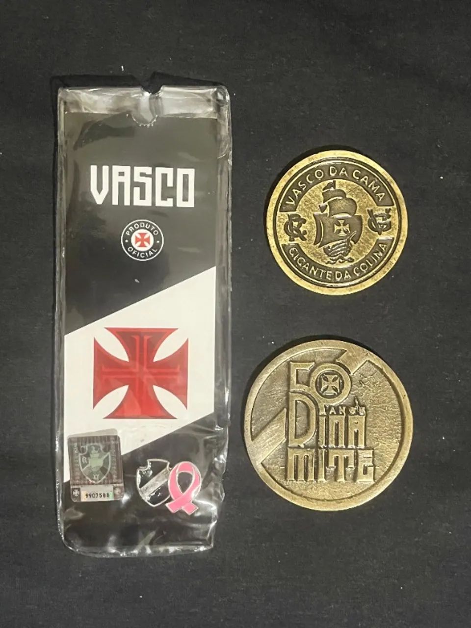 Medalha dinamite 50 anos Vasco