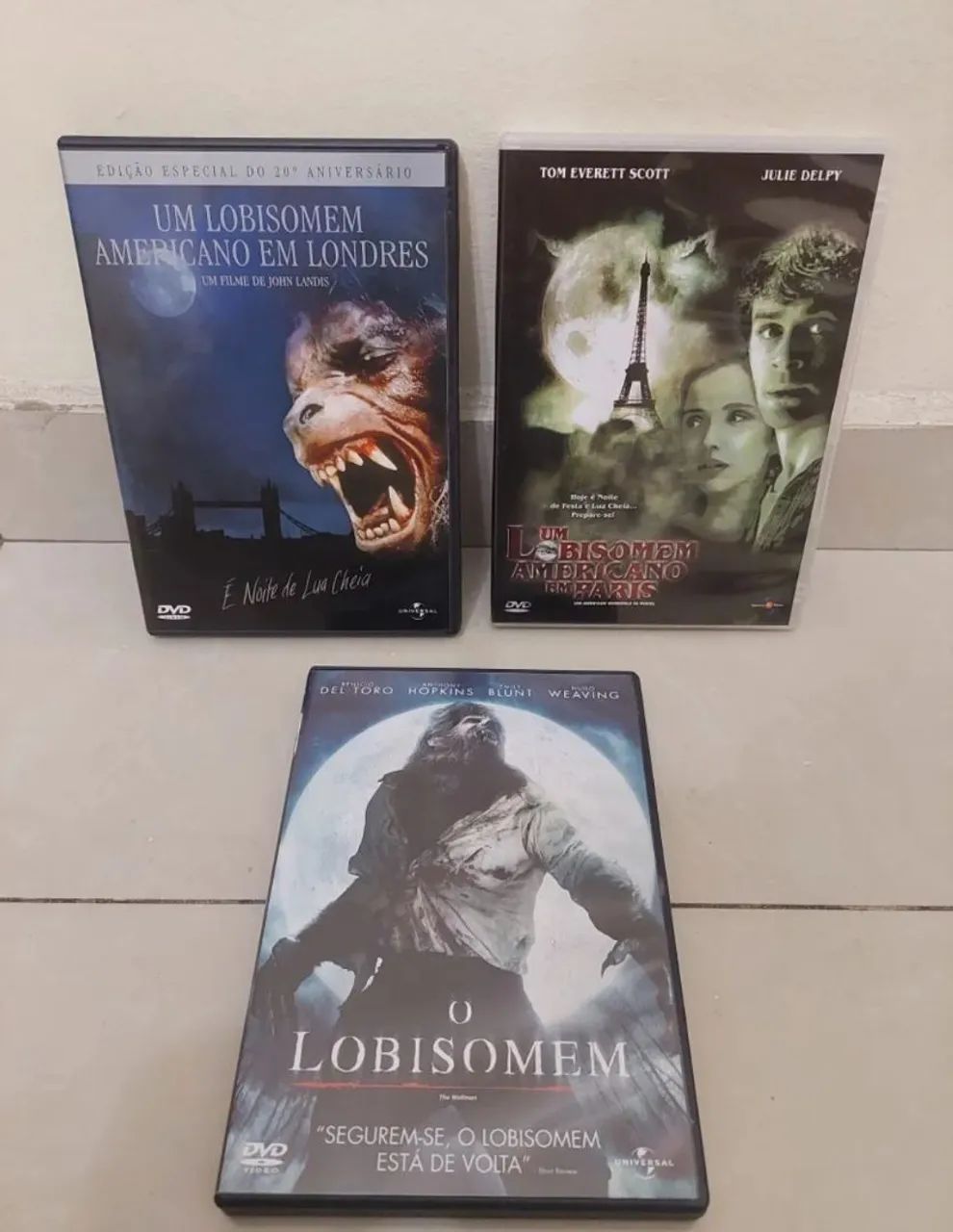 Coleção Filmes de Lobisomem em DVD (3 DVDs)