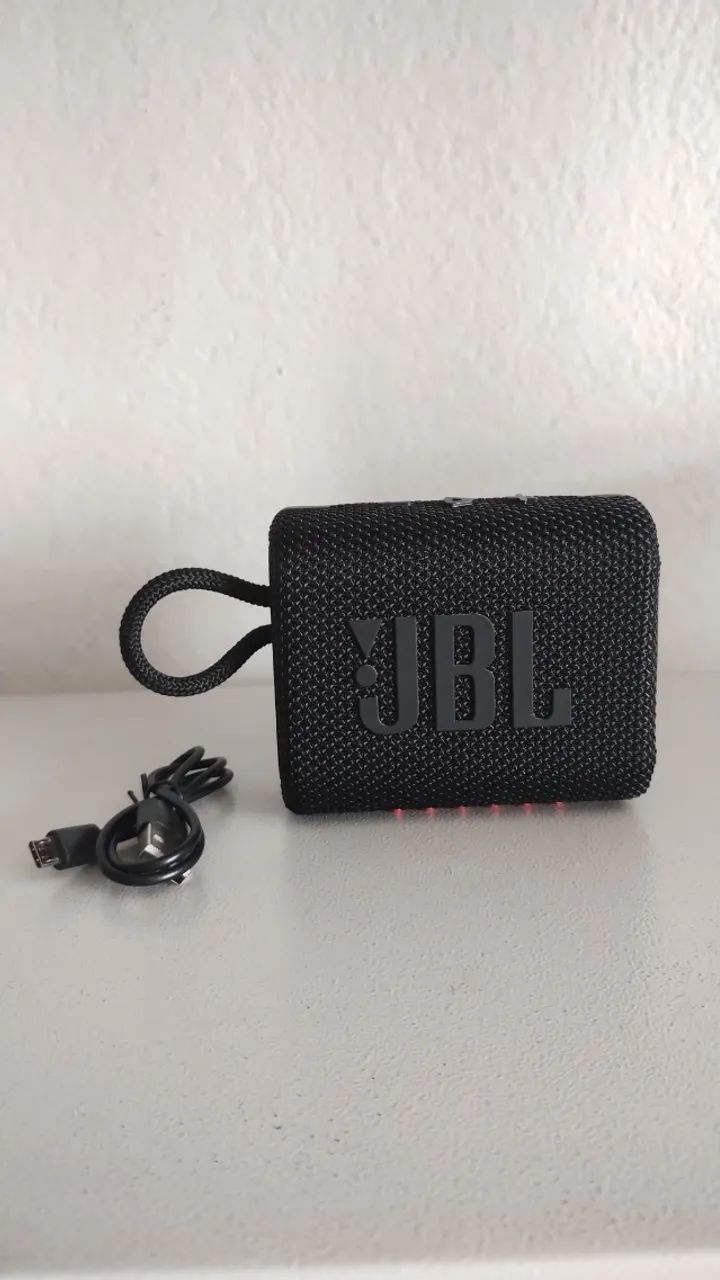 CAIXA DE SOM JBL GO3, PRETA 