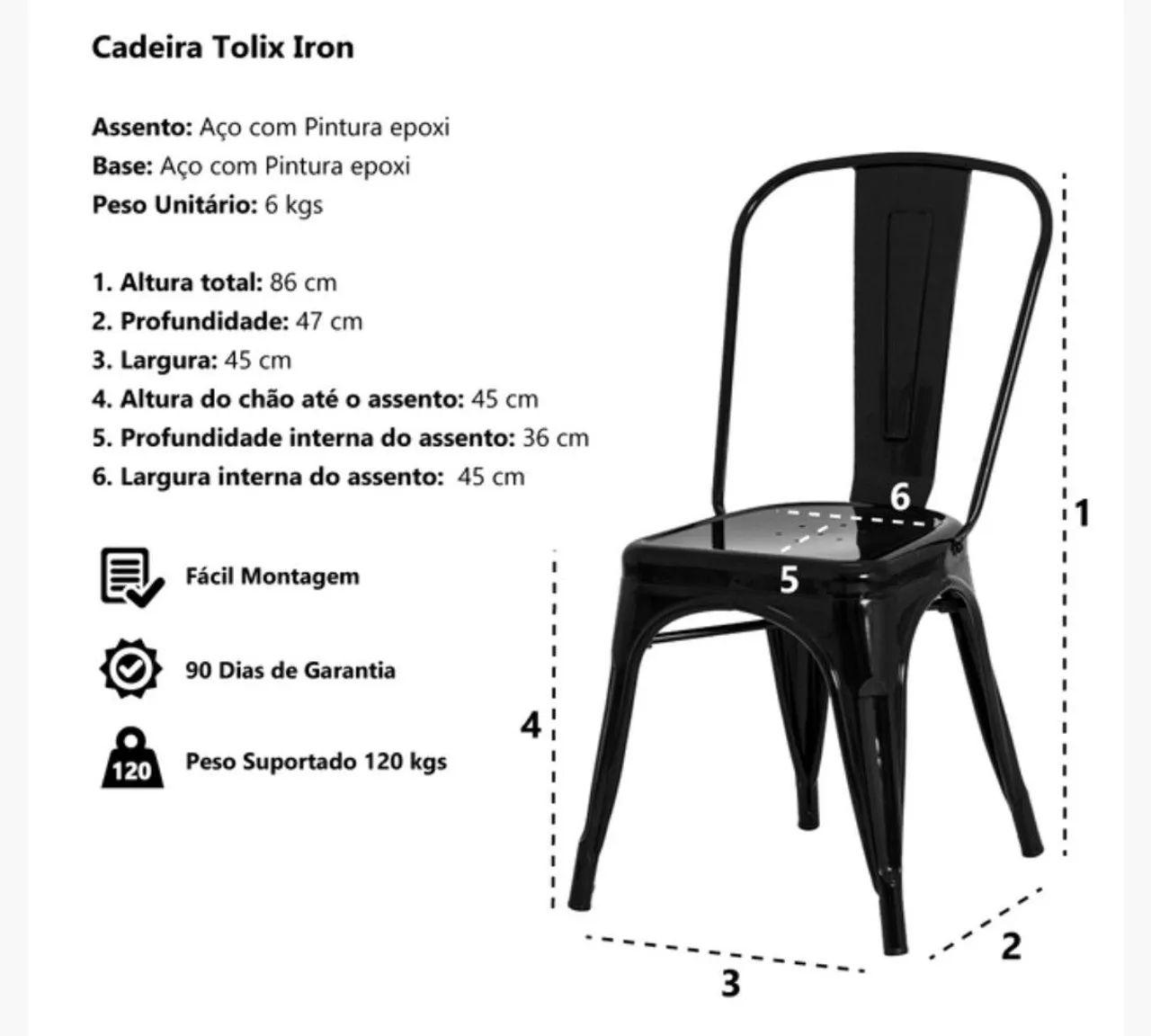 Cadeira Tolix - Foto 6