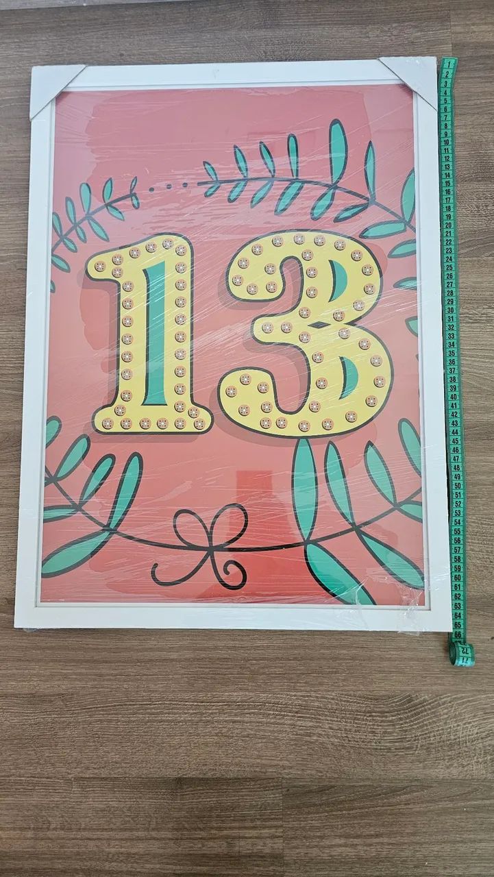 Quadro Decorativo Número 13 - Foto 2