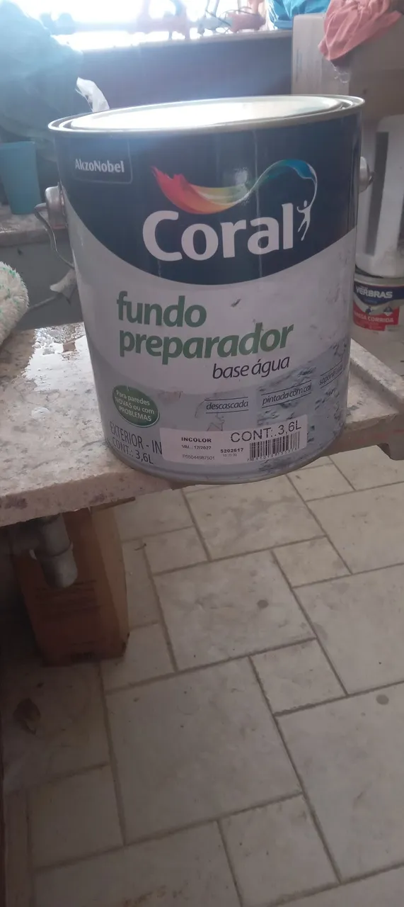 Fundo Preparador Coral 3,6L Base Água