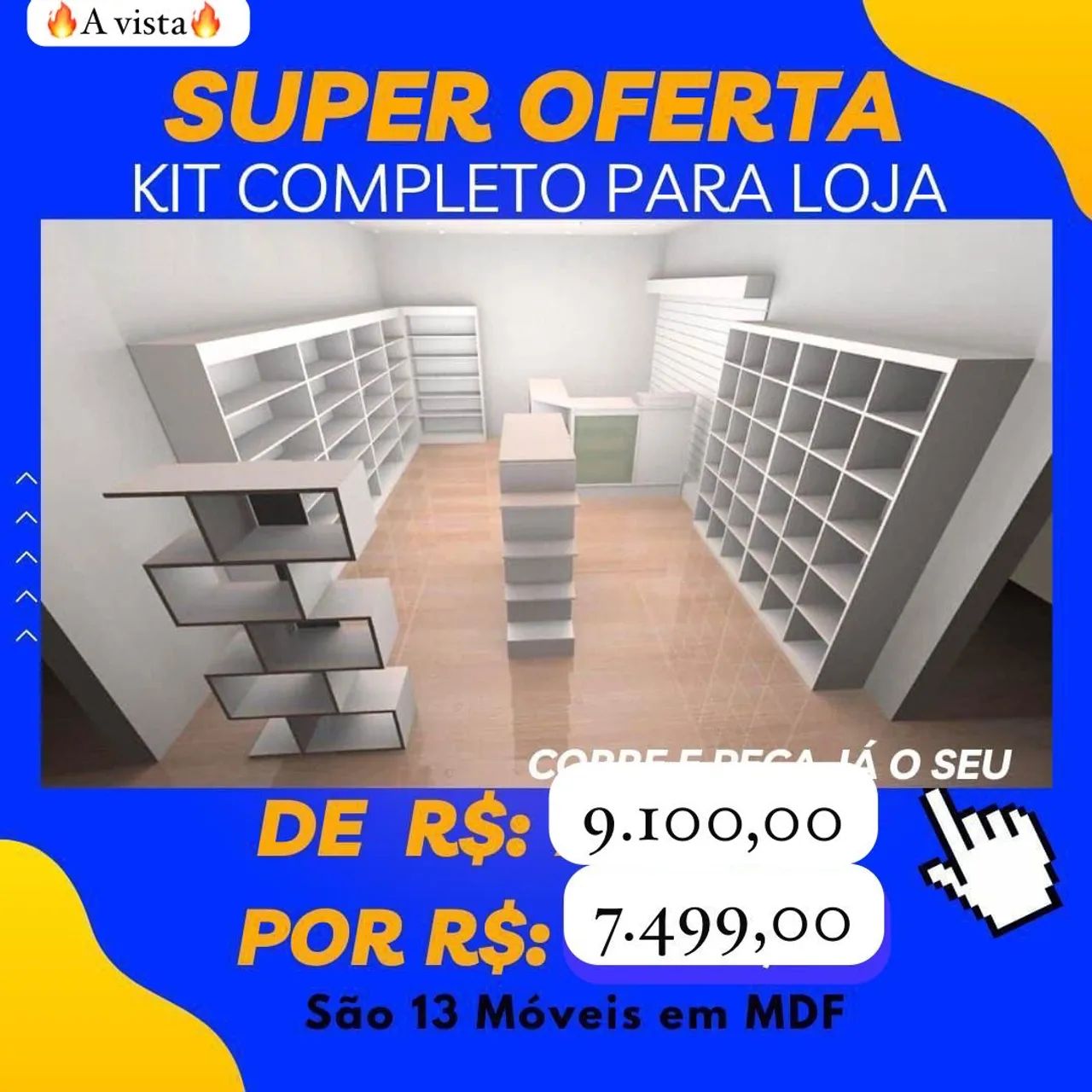 Móveis para todos tipo de loja 