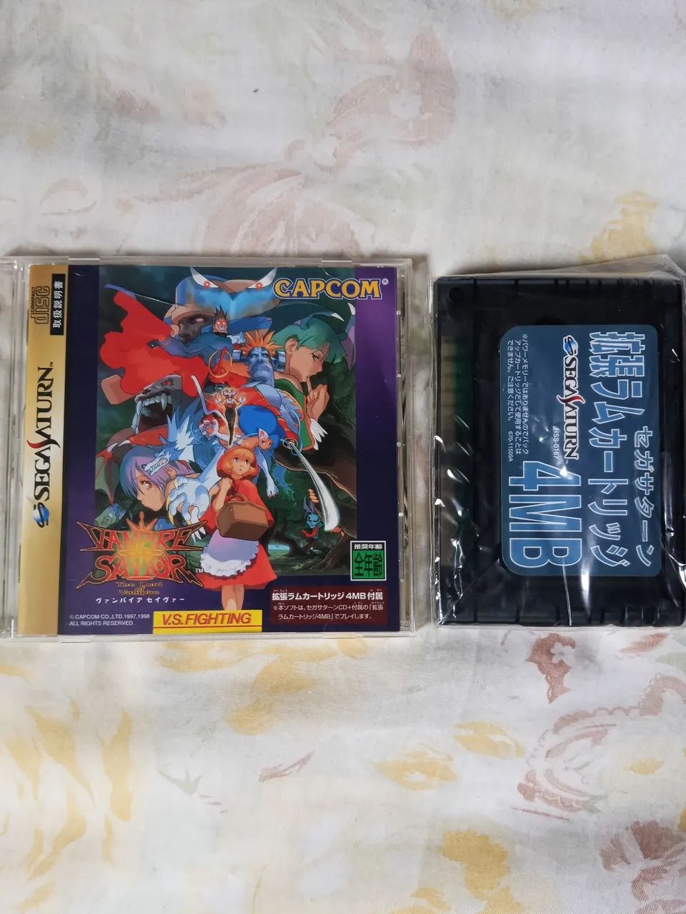 Vampire Savior (Darkstalkers 3) SEGA SATURN completo c/ cartucho