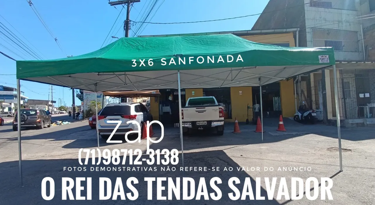Tenda 3x6 Sanfonada - O Rei das Tendas Salvador