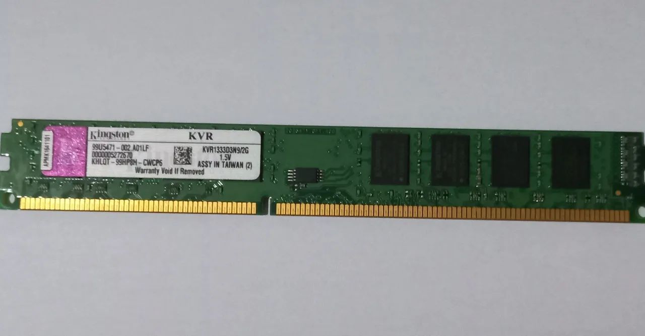 Memória Kingston 8gb (4x2gb) Kvr1333d3n9/2g 1333mhz Desktop - Foto 2