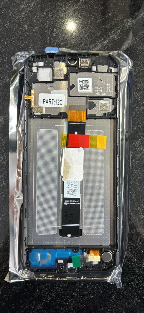 Tela Frontal Touch Para Redmi 12c Com Aro Vivid Preto