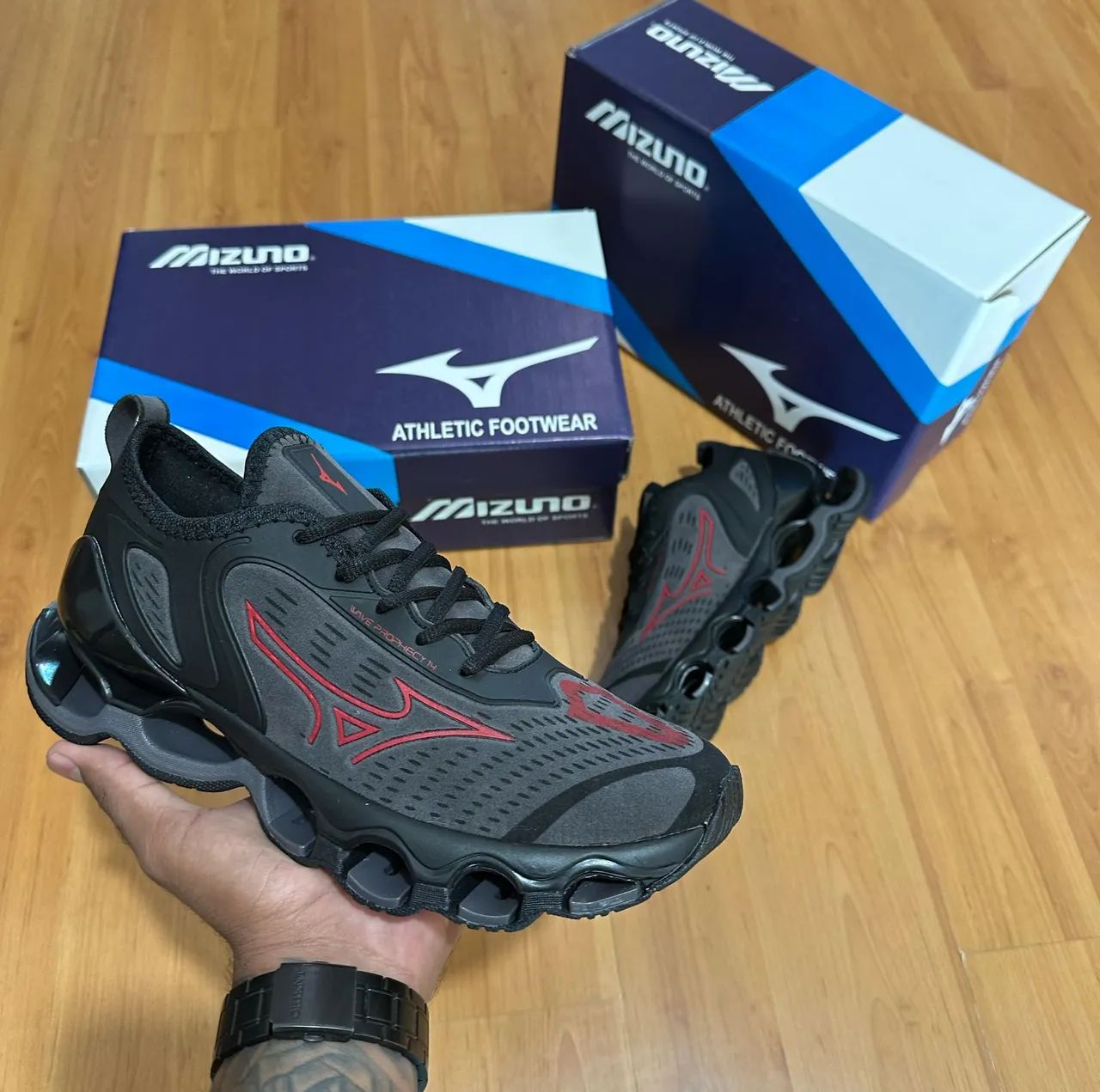 Tênis Mizuno Wave Prophecy 14 - Bege - Foto 2