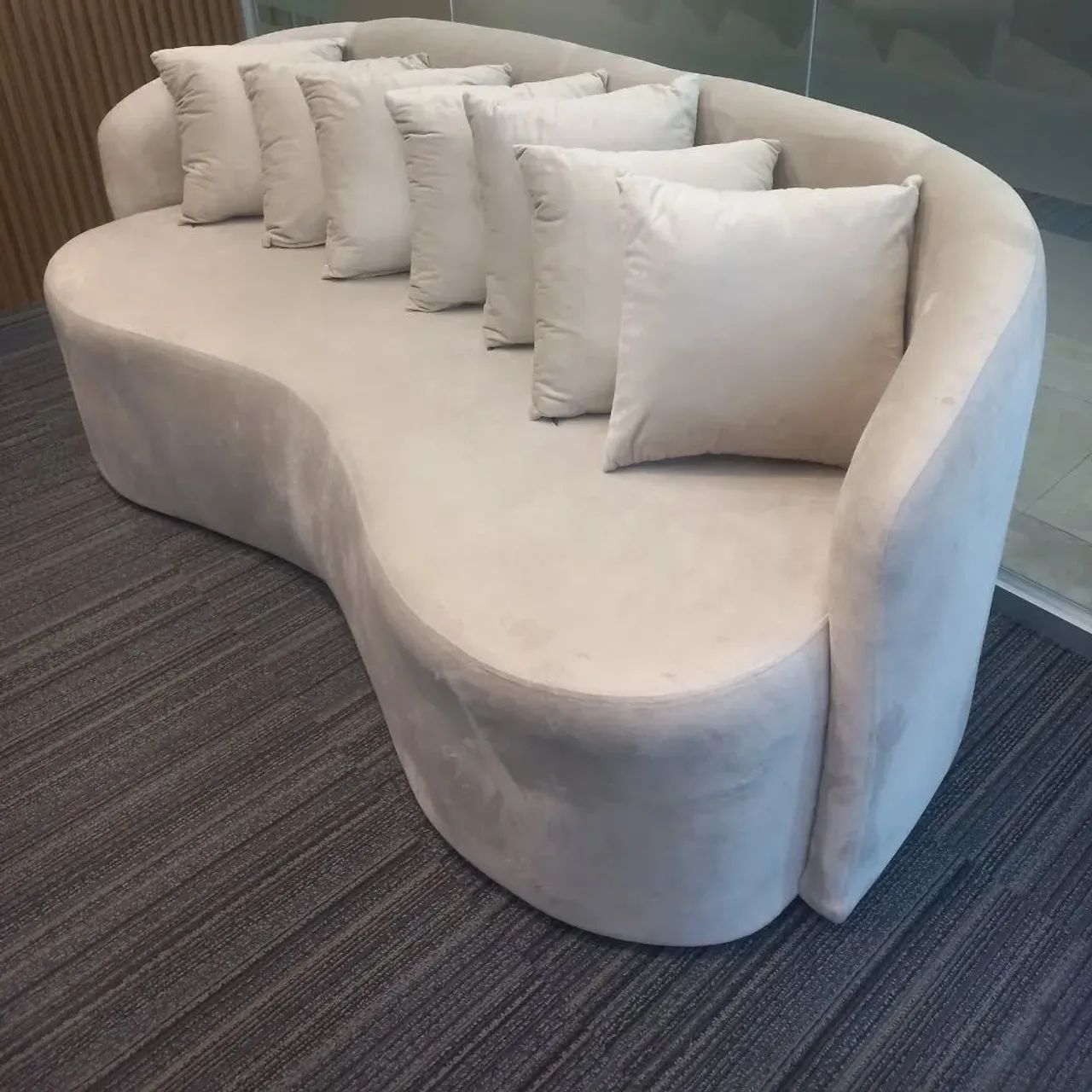 Sofá de Pelúcia Branco64706782306818120