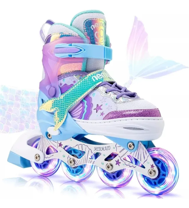 Patins In-line Roller Ajustável + Led
