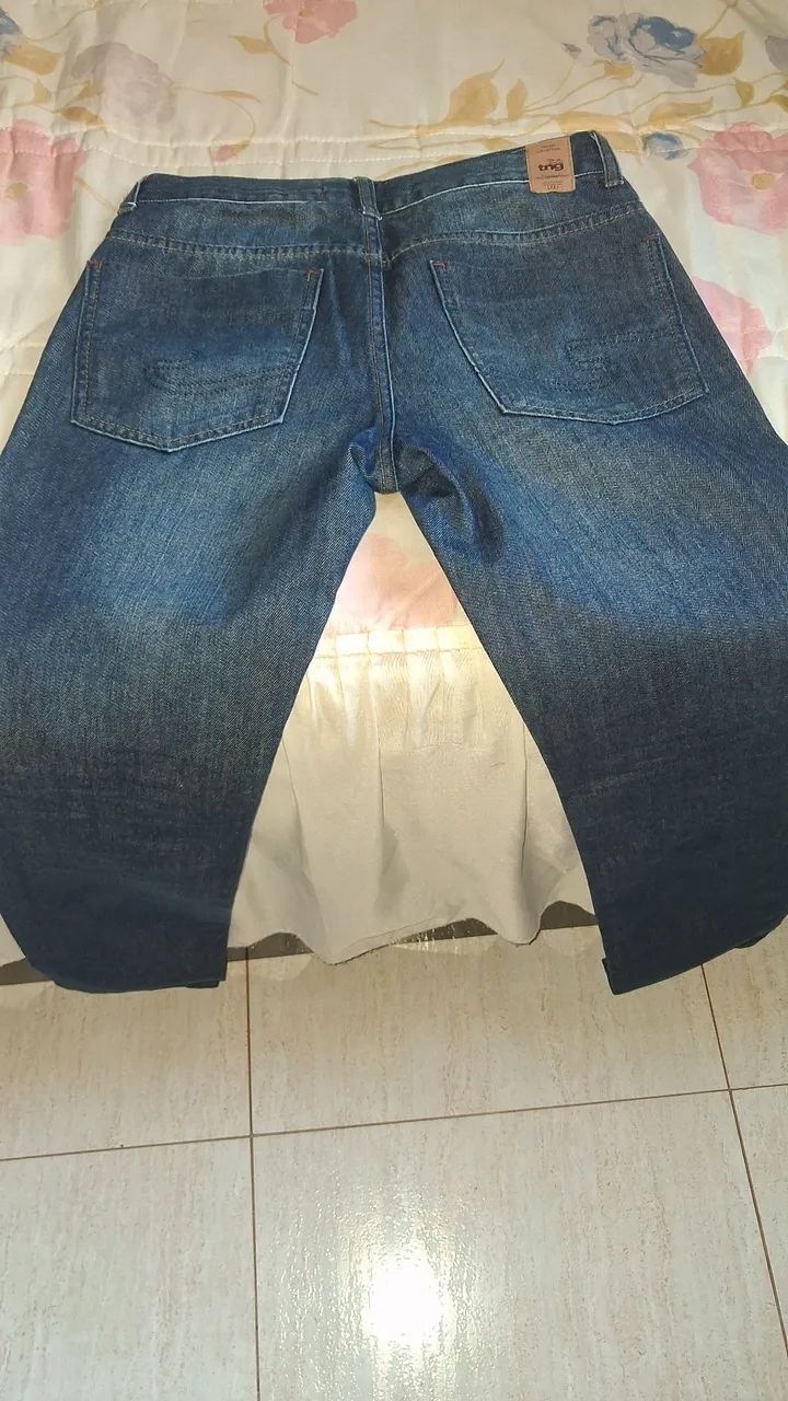 Calça Jeans Azul Destroyed da TNG - Foto 3