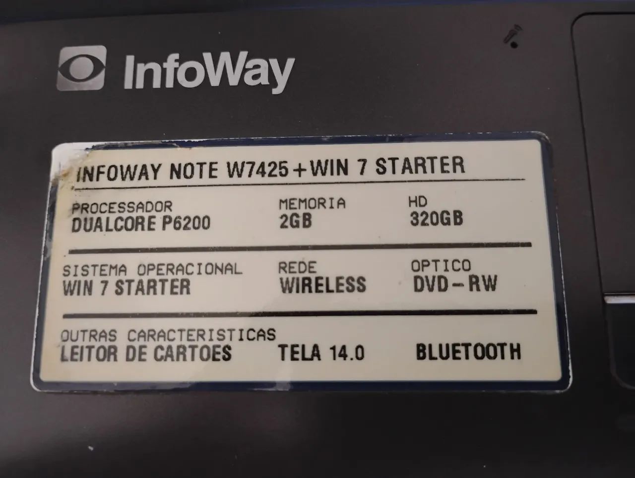 02 Notebooks Itautec W7425 Infoway Usado - Foto 2