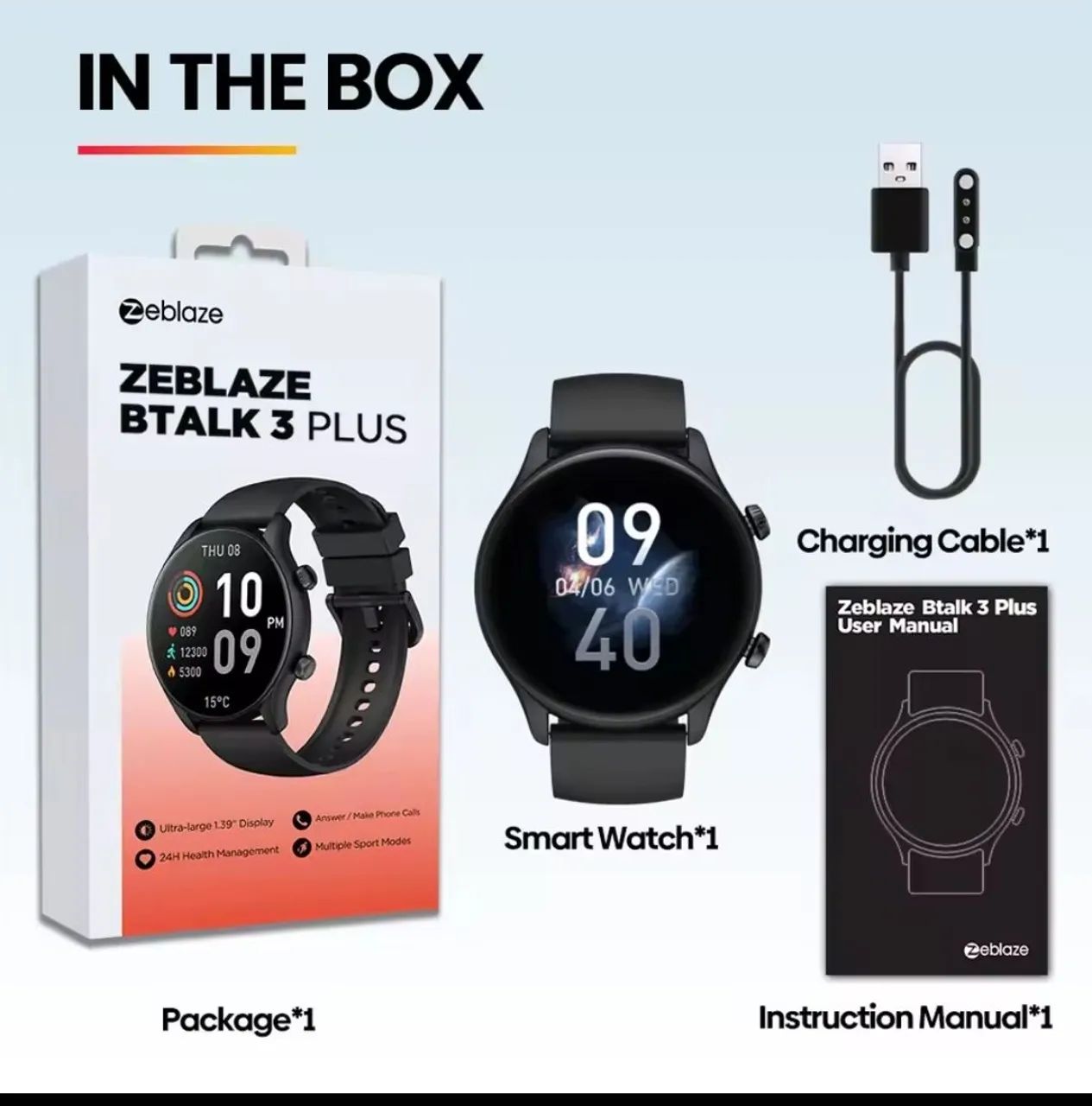 Zeblaze btalk 3 plus preto. - Foto 5