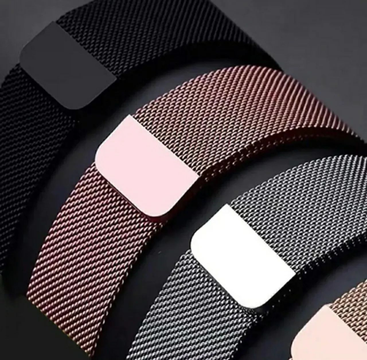 Pulseira Milanese Compatível com APPLE WATCH, linha ULTRA e linha IWO. Várias Cores 