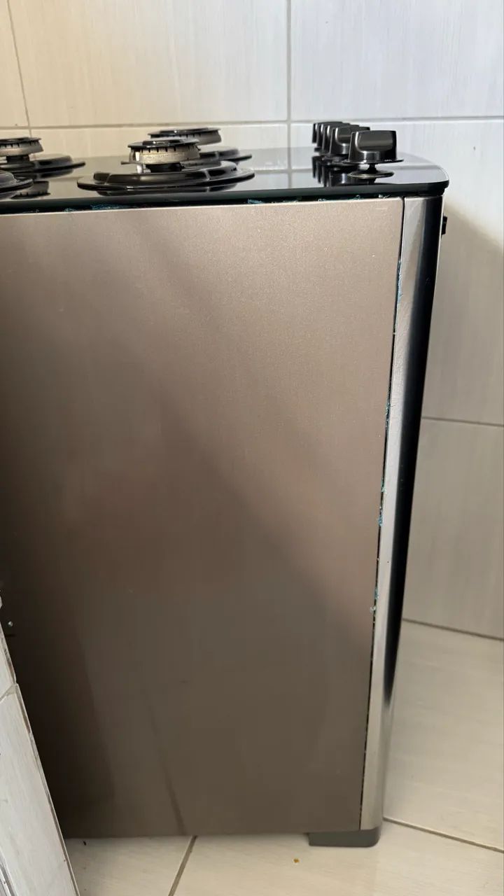 Fogão Cônsul 4 bocas Inox mesa vidro CFO4VAR - Foto 6