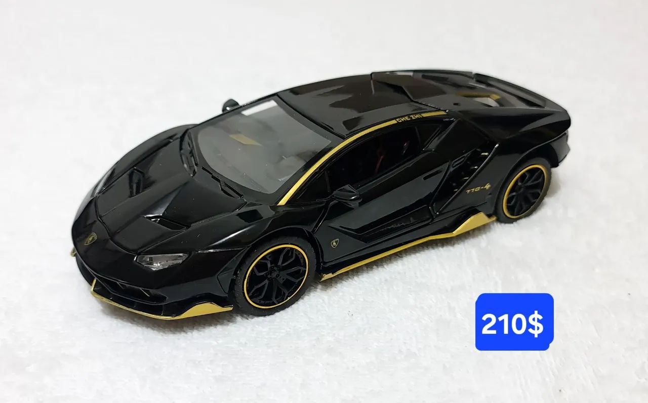 Carrinho miniatura Lamborguini Centenário LP770 escala 1/24