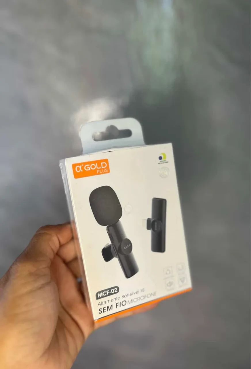 Microfone para gravação iPhone e tipo C - ENTREGA A DOMICÍLIO 