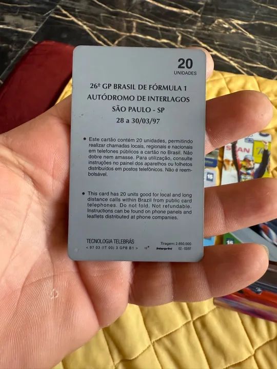 Cartões Telefônicos Antigos de Fórmula 1 - Coleção - Foto 3
