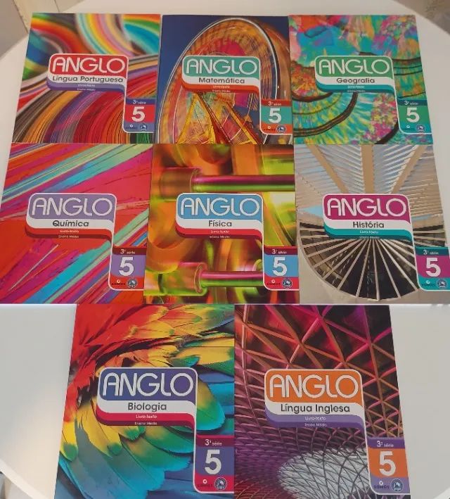 8 Livros de Matérias - Ensino Médio (Anglo)