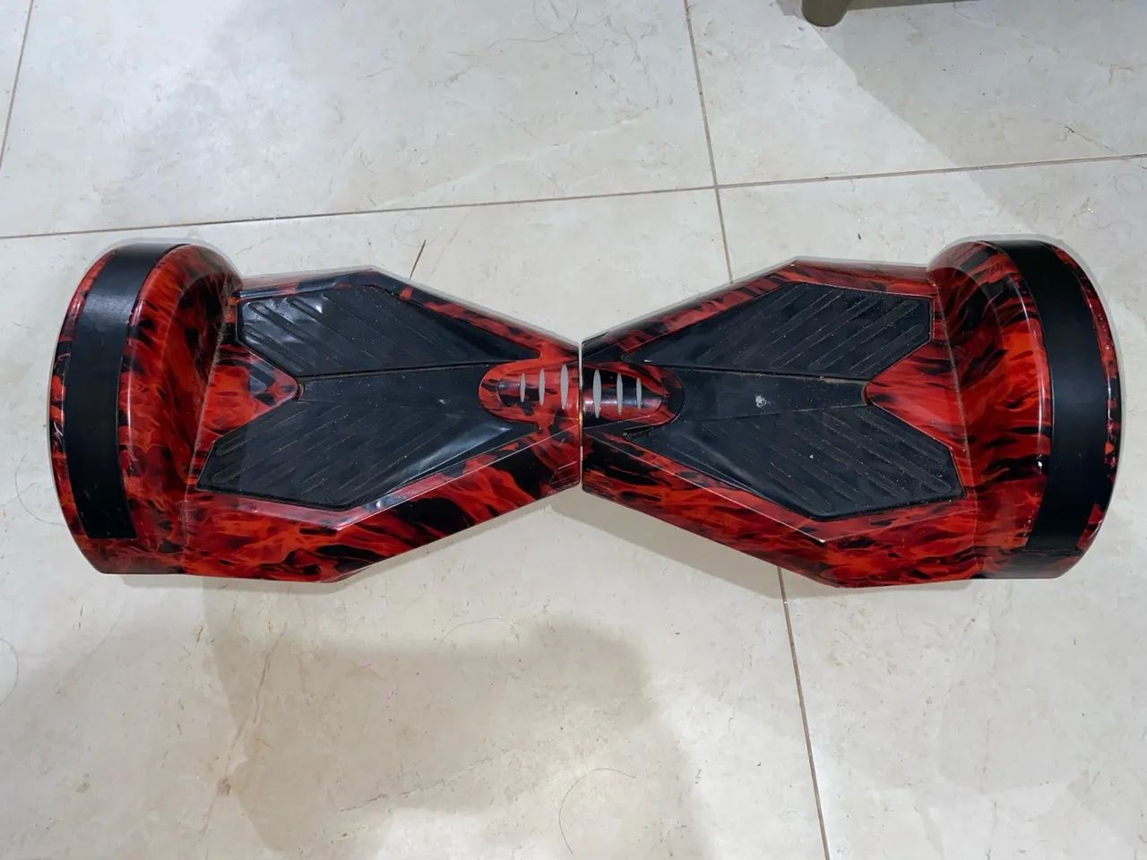 Hoverboard Skate Elétrico 6.5 Vermelho Fogo Led Bluetooth - Foto 3