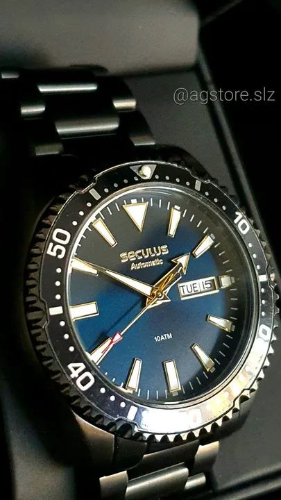 【265】＜Heart of Arcturus＞ハートオブアルクトゥルス Seculus Diver 42mm All black automático - Hobbies e coleções