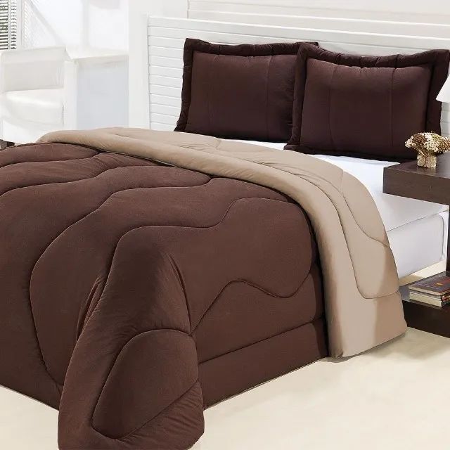 Jogo de Edredom e 2 Fronhas - Diversas Cores - Foto 3