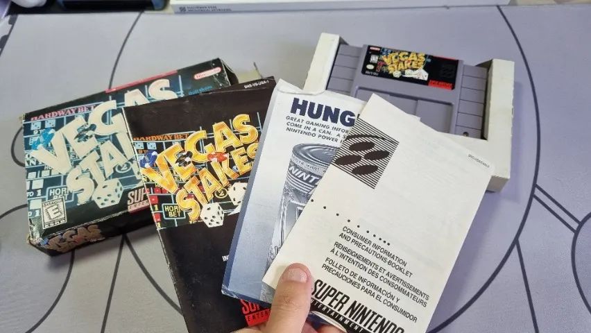 Jogo Vegas Stakes original Super Nintendo completo na caixa (veja as fotos) - Foto 3