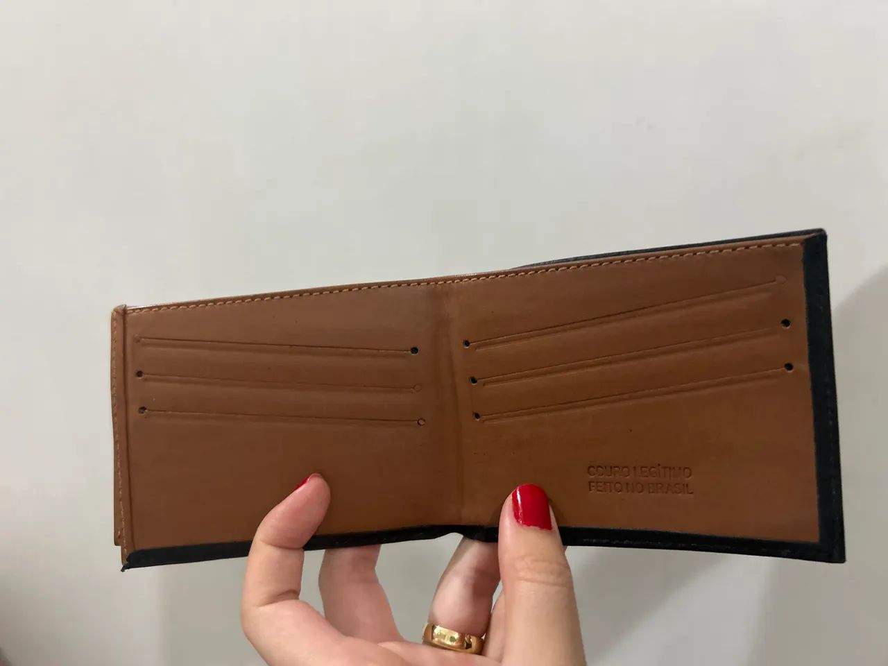 Carteira em couro legítimo. - Foto 2