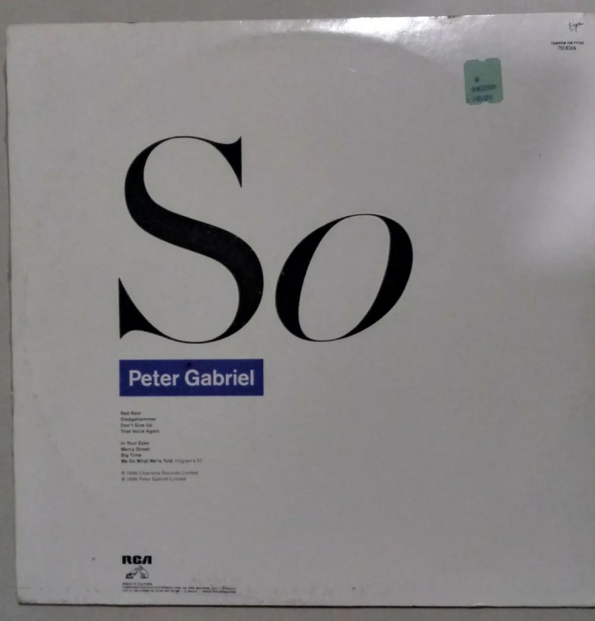 Vinil Peter Gabriel - So - Foto 2