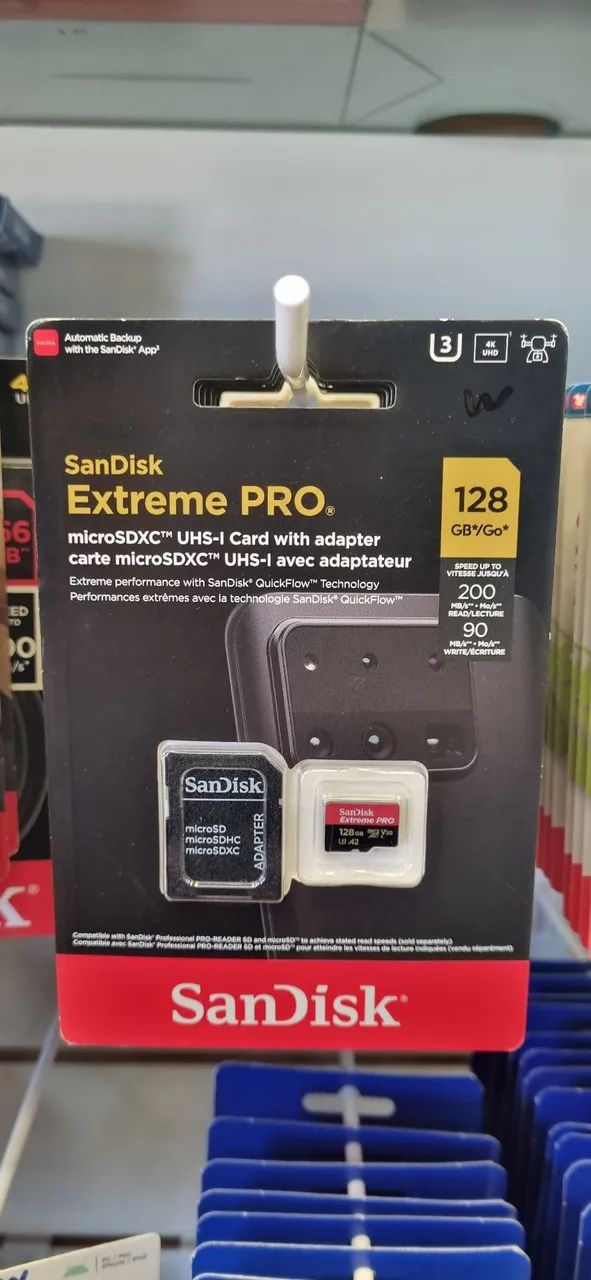 Cartão de Memória SanDisk Extreme PRO 128GB microSDXC