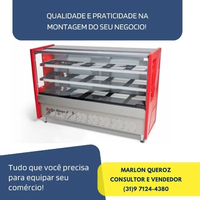 Balcão Avícola 1,75M Vermelho Polar